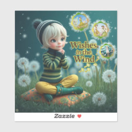 Wünsche im Windsticker Aufkleber