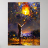 Wünsche in Sky Lantern Träume in Expressive Poster (Vorne)