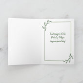 Wünsche kommen True Dandelion Birthday Karte (Innenseite)