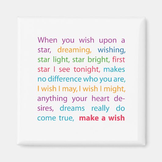 Wünsche Magnet (Vorne)