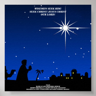 WÜNSCHE MÄNNER SUCHEN IHN! POSTER AWARD CHRISTMAS 