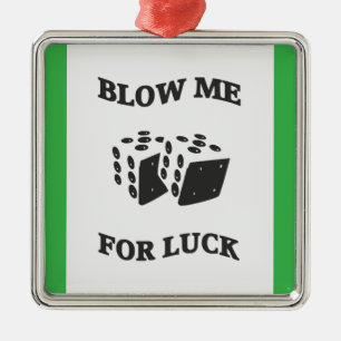 WÜNSCHE MIR GLÜCK  ORNAMENT AUS METALL