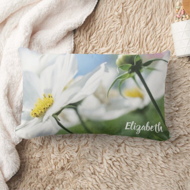 Wünsche mit White Daisies Personalisiert Lendenkissen (Decke)