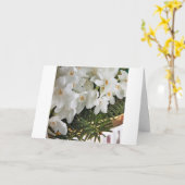 WÜNSCHE NACH **A HAPPY & A MERRY** CHRISTMAS KARTE (Gelbe Blume)