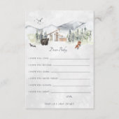 Wünsche nach Baby Advice Card | Wald Begleitkarte (Vorderseite)