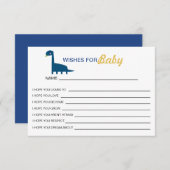 Wünsche nach Baby Blue Dinosaurier Niedlich Yellow (Vorne/Hinten)