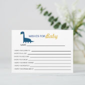 Wünsche nach Baby Blue Dinosaurier Niedlich Yellow (Stehend Vorderseite)