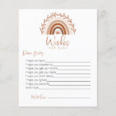 Wünsche nach Baby Card, Boho Rainbow Game (Vorderseite)