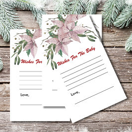 Wünsche nach Baby Dusche Spiel Winter Baby in Blüt