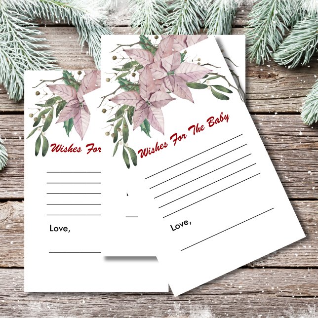 Wünsche nach Baby Dusche Spiel Winter Baby in Blüt (Von Creator hochgeladen)