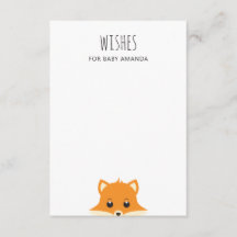 Wünsche nach Baby. Niedlicher Fuchs. Waldtierberat