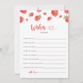 Wünsche nach Babykarte, Berry Sweet Baby Dusche Einladung (Vorderseite)