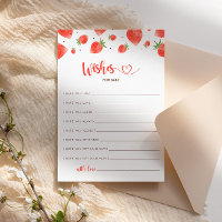 Wünsche nach Babykarte, Berry Sweet Baby Dusche