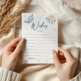 Wünsche nach Babykarte, Ocean Baby Showkarte Einladung