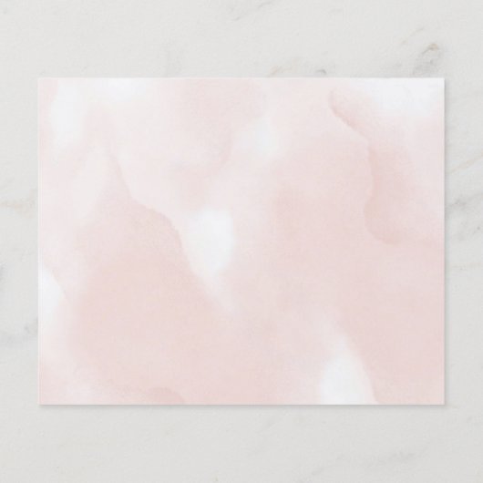 Wünsche nach einem Baby Elephant Blush Baby Dusche (Rückseite)