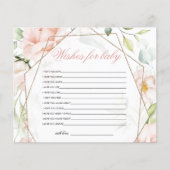 Wünsche nach einem Baby Elephant Blush Baby Dusche (Vorderseite)