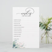 Wünsche nach einer Baby-Pflegedusche im Grünen (Stehend Vorderseite)