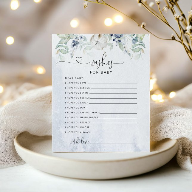 Wünsche nach einer Babykarte. Winterwünsche für da (Von Creator hochgeladen)