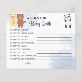 Wünsche nach einer neuen Baby Woodland Babyduschka Flyer