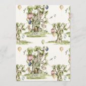 Wünsche nach neutraler Dusche für das Baby Woodlan Hinweiskarte (Rückseite)