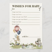 Wünsche nach neutraler Dusche für das Baby Woodlan Hinweiskarte (Vorderseite)