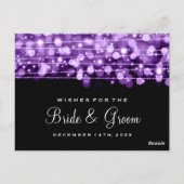 Wünsche nach Party- und Brauereien Lila Postkarte (Rückseite)