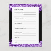 Wünsche nach Party- und Brauereien Lila Postkarte (Vorderseite)