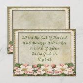 Wünsche nach Vintager Beratung Abschluss Card Postkarte (Vorne/Hinten)