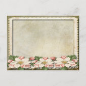 Wünsche nach Vintager Beratung Abschluss Card Postkarte (Rückseite)