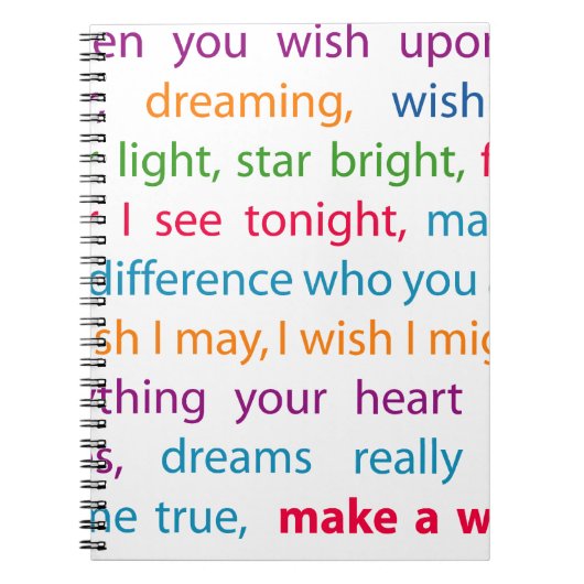 Wünsche Notizblock (Vorderseite)