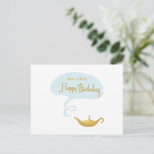 Wünsche Postkarte (Stehend Vorderseite)