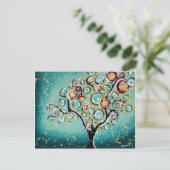 "Wünsche" Postkarte (Stehend Vorderseite)