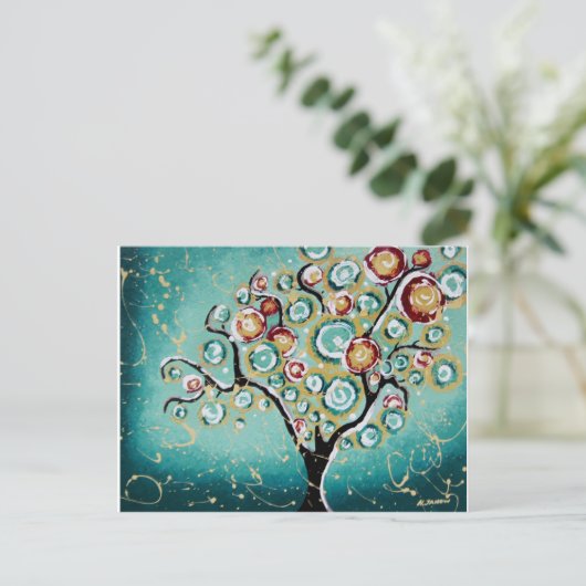 "Wünsche" Postkarte (Stehend Vorderseite)