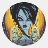 Wünsche Runder Aufkleber (Vorderseite)