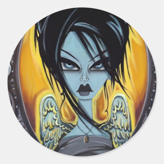 Wünsche Runder Aufkleber (Vorderseite)