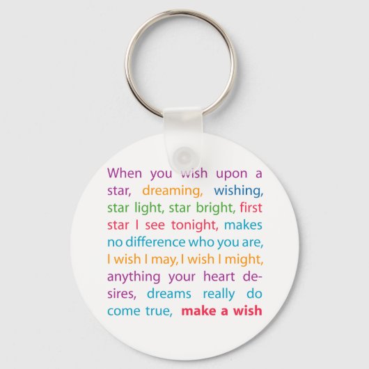 Wünsche Schlüsselanhänger (Vorderseite)