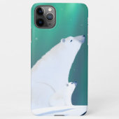 Wünsche Schöne Illustration des Polarbären iPhone Hülle (Rückseite)