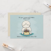 Wünsche sind Hoffnungen und Träume flache Grußkart Karte (Vorderseite/Rückseite Beispiel)