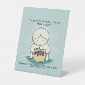 Wünsche sind Hoffnungen und Träume Sockelschild (Vorderseite)