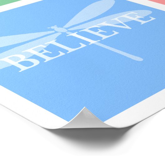 Wünsche, Träume, Hoffnung, Glauben Pastel Patchwor Poster (Ecke)