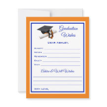 Wünsche und Ratschläge | Blau und Orange