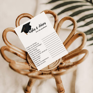 Wünsche und Ratschläge für das Abschluss Einladung