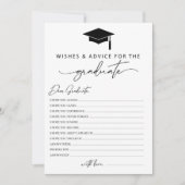 Wünsche und Ratschläge für die Graduate Card Einladung (Vorderseite)