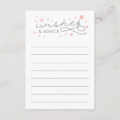 Wünsche und Ratschläge für die Star Baby Shooting Hinweiskarte (Vorderseite)