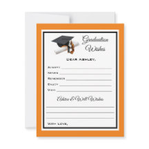 Wünsche und Ratschläge | Schwarz und Orange