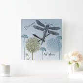 Wünsche und Träume Quadratische Wanduhr (Zuhause)