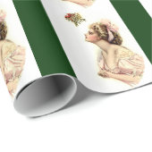 Wünsche unter dem Mistletoe Geschenkpapier (Rolleneckpunkt)