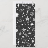 Wünsche von Hand | Retro Weihnachts-Foto Einladung (Rückseite)