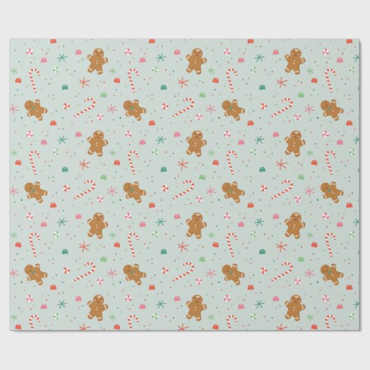 Wünsche von Lebkuchen Geschenkpapier (Flach)