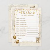 Wünsche & Vorhersagen Baby Sprinkle Cards Begleitkarte (Vorne/Hinten)